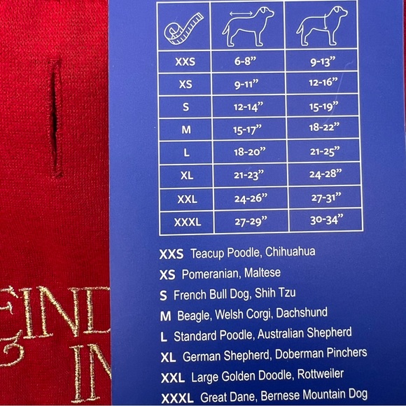 Humane Society - ‘Reindeer in Training’ dog holiday hoodie. SZ: XS, S, M. NWT - Picture 4 of 4